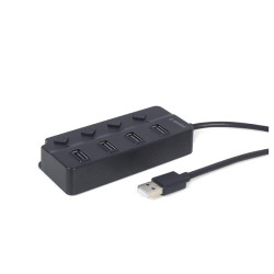 HUB USB 2.0 4-porty  GEMBIRD z wyłącznikiem-Komputery i Tablety
