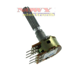 Potencjometr stereo 2x50KΩB liniowy, regulacja barwy tonu-Podzespoły Elektroniczne