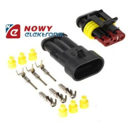 Złącze 3-styk.kpl. hermetyczne superseal 1,5  (OHW/OHG)-Motoryzacja