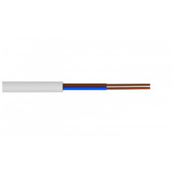 Przewód OWY 2x0,75mm2 H03VV-F Biały-Przewody i Druty w metrażu