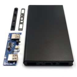 Obudowa POWERBANK 153x75mm czar. li-Poly 5V/1A Ładowarka-Akumulatory i Ładowarki