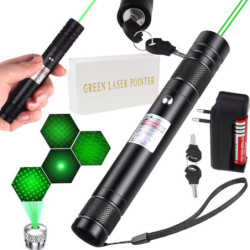 Laser Zielony Mocny, Akumulator Wskaźnik Laserowy, kluczyk !! 18+ !!-Oświetlenie