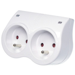 Filtr gniazdo przeciwprzep 2xZ/U R-20F zabezpieczenie burzowe przeciwprzepięciowe-Elektryka