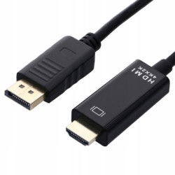 Kabel DisplayPort do HDMI 1,8m DisplayPort 4K, Adapter DP/HDMI-Kable i Przyłącza RTV i PC