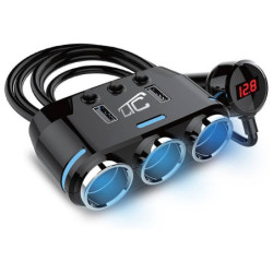 Rozgałęźnik zapalniczki M272 3 Gniazda zapal. 2xUSB-Motoryzacja