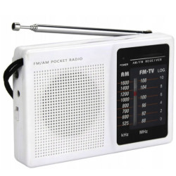 Radio kieszonkowe przenośne mini na baterie AM/FM-RTV SAT DVB-T