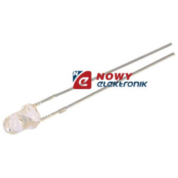 Dioda LED 3mm pomarańcz. 12V 1120-1560mcd 30°10-15mA-Podzespoły Elektroniczne