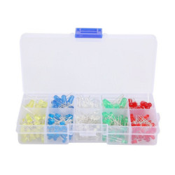 Zestaw Diod LED 3 i 5mm 300 Szt Matowe-Podzespoły Elektroniczne