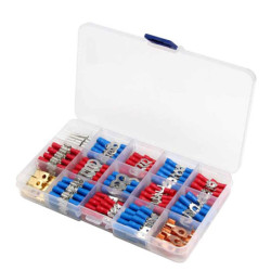 Zestaw konektorów 300szt E5929 izolowanych tulejki/oczka/widełki-Podzespoły Elektroniczne