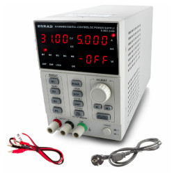 Zasilacz lab. KORAD KA3005DS 30V 5A pamięć 5 profili zasilania, laboratoryjny serwisowy