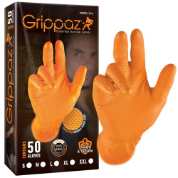 Rękawice ochronne Grippaz "XXL" Orange, Nitrylowe, Opakowanie 50 Szt.